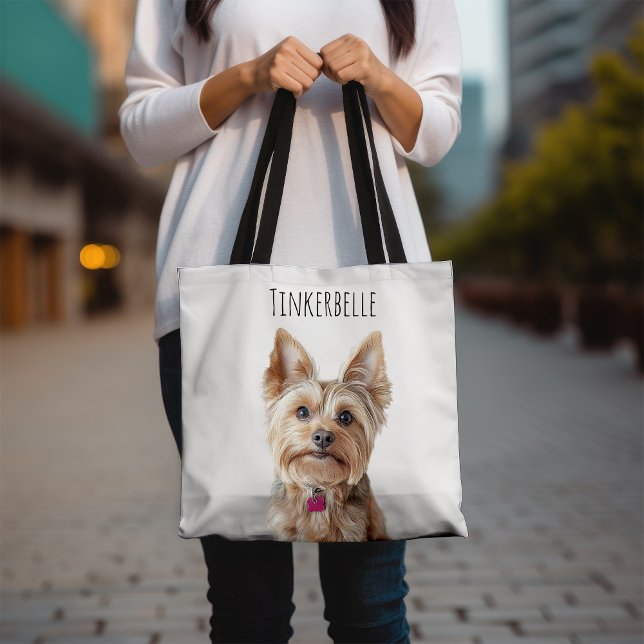 Bolsa Tote Foto Personalizada De Pet De 2 Lados (Criador carregado)