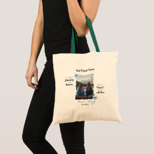 Bolsa Tote Foto personalizada dos melhores amigos do mundo