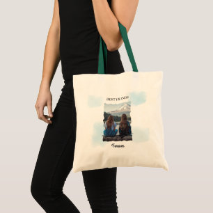Bolsa Tote Foto personalizada dos melhores amigos do mundo