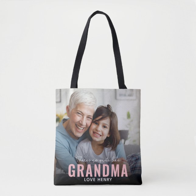 Bolsa Tote Foto personalizada e cômoda, GRANDMA (Frente)
