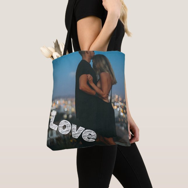 Bolsa Tote Foto personalizada exclusiva de amor (Close Up)