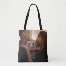 Bolsa Tote Foto Personalizada | Seu Próprio Design de Dois La