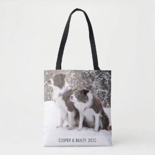 Bolsa Tote Foto Pet de Cães Personalizados