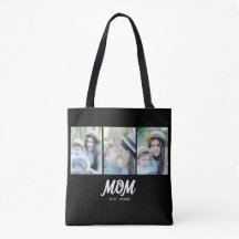 Bolsa Tote Foto Preta 3 Script Estabelecido pela M