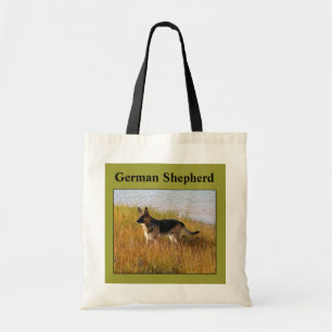 Bolsa Tote Foto produzida pura do german shepherd no saco