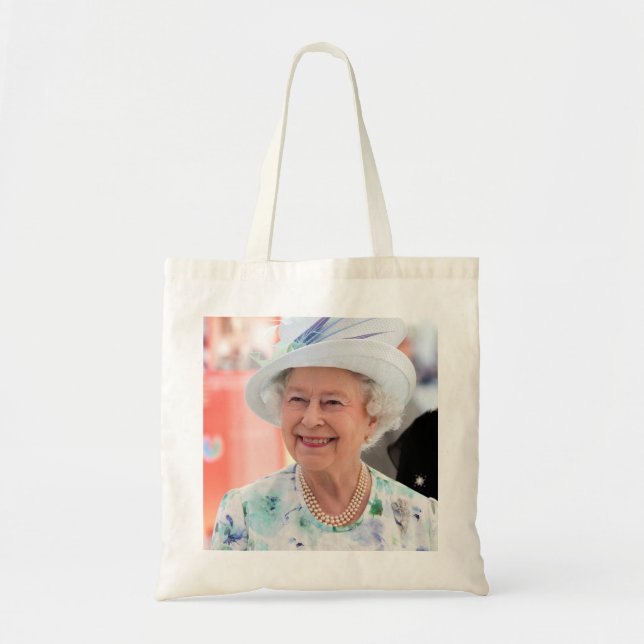 Bolsa Tote Foto Profissional HM Queen Elizabeth II Abu Dhabi (Frente)