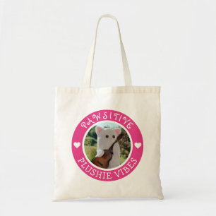 Bolsa Tote Foto rosa pawsitive Pawsitive Plushie Kawaii Cute