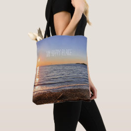 Bolsa Tote Foto Scenic Beach Sunset