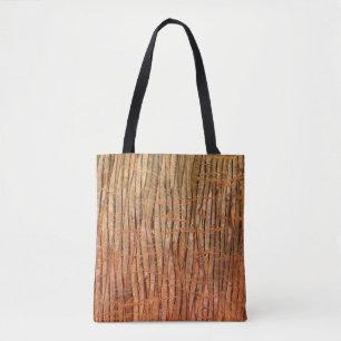 Bolsa Tote Foto tropical de Wickery da natureza do latido de