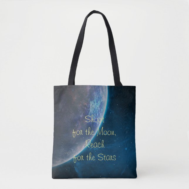 Bolsa Tote Fotografar para a Lua (Frente)