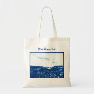 Bolsa Tote fotografia azul vintage Tote Bag