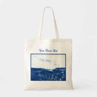 Bolsa Tote fotografia azul vintage Tote Bag