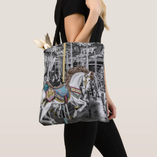 Bolsa Tote Fotografia Carousel da feliz