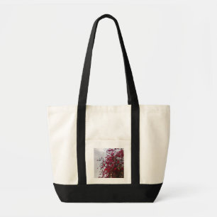 Bolsa Tote Fotografia da Natureza Floral Vermelha