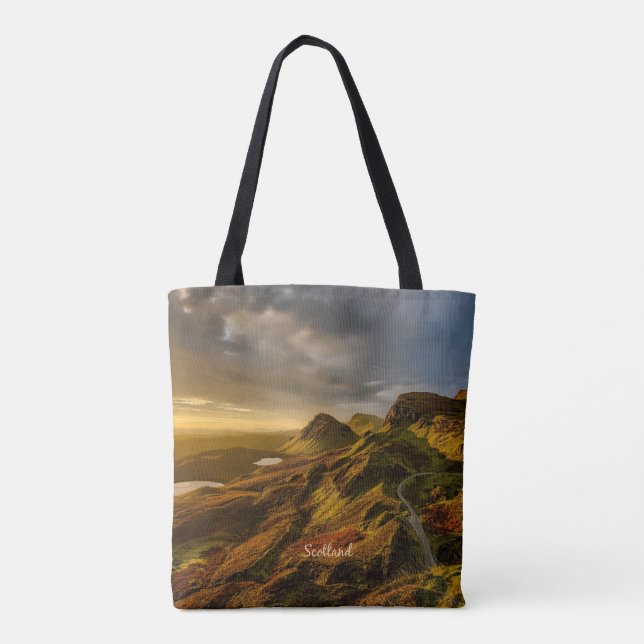 Bolsa Tote Fotografia da paisagem cênica da Escócia (Verso)