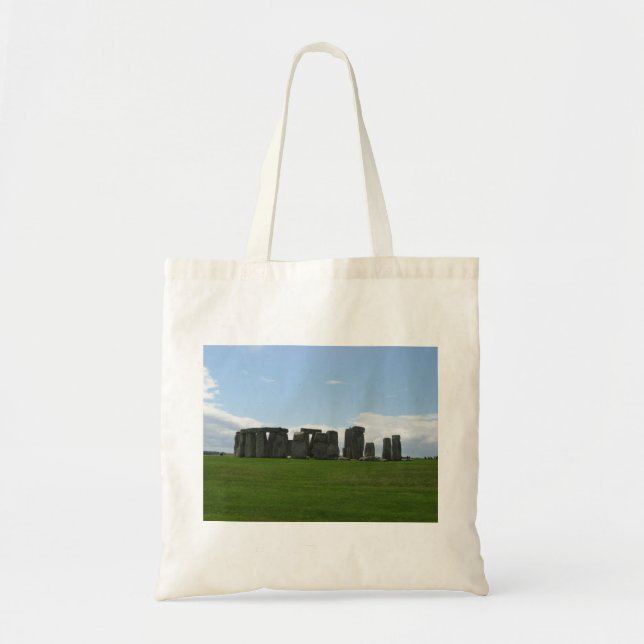 Bolsa Tote Fotografia da Paisagem de Stonehenge Inglaterra (Frente)