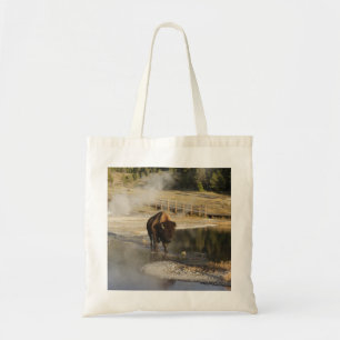 Bolsa Tote Fotografia da vida selvagem Bison Yellowstone