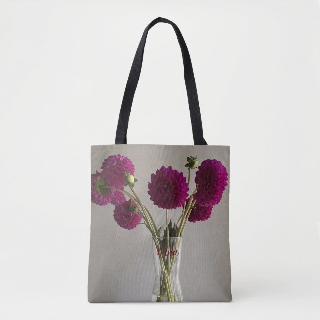 Bolsa Tote Fotografia Dahlia Original bonito Para Nana (Frente)