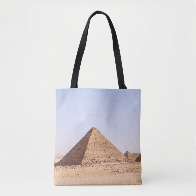 Bolsa Tote Fotografia das Pirâmides de Gizé (Frente)