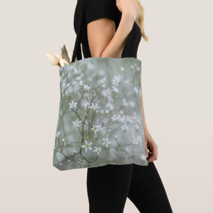 Bolsa Tote Fotografia de Flor de Bebê Respirando da Natureza