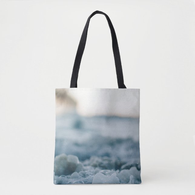 Bolsa Tote Fotografia de focagem de bolhas (Frente)