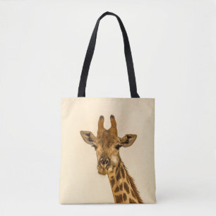 BOLSA TOTE FOTOGRAFIA DE FOCO SELETIVO DE GIRAFFE