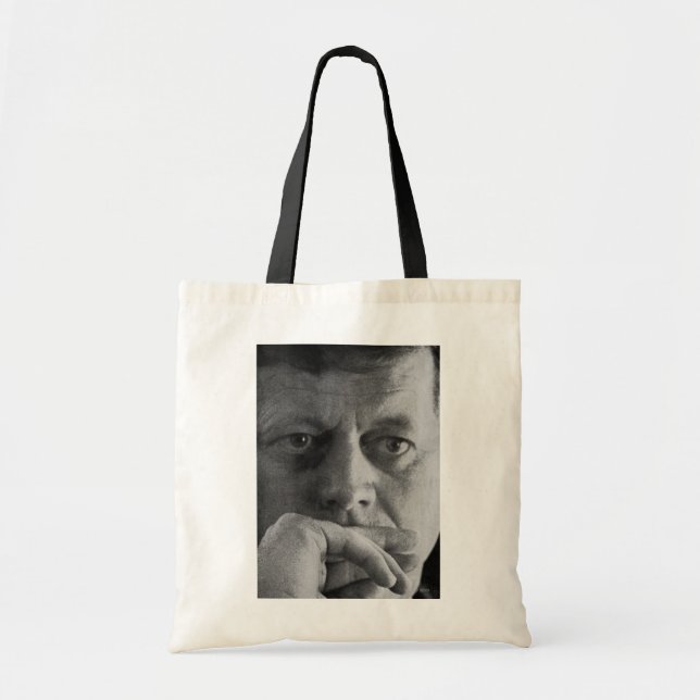 Bolsa Tote Fotografia de John F. Kennedy (Frente)
