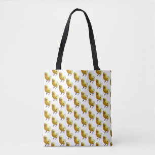 Bolsa Tote Fotografia de Pássaro Amarelo-Bonito de Peixe