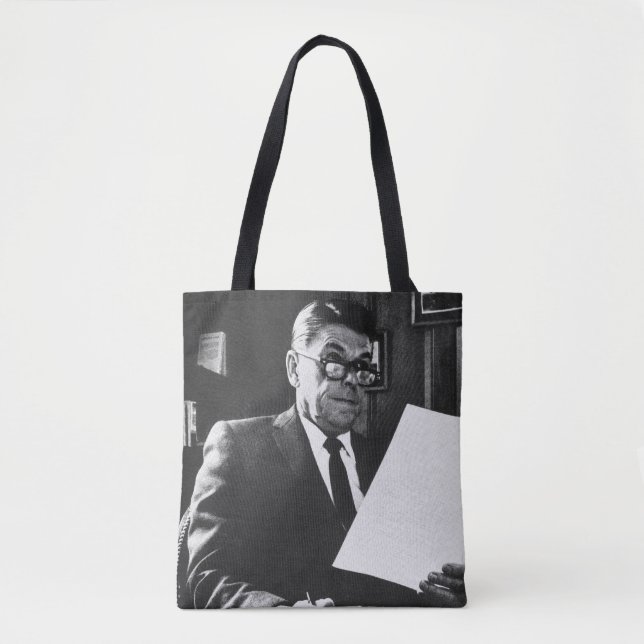 Bolsa Tote Fotografia de Ronald Reagan (Frente)