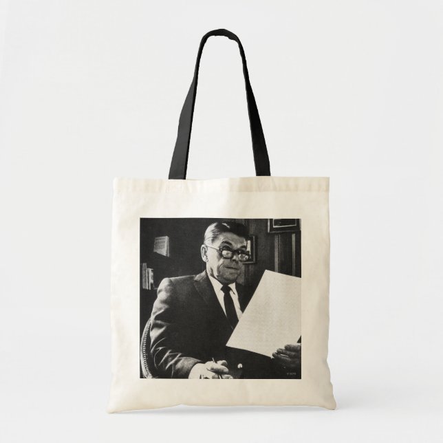Bolsa Tote Fotografia de Ronald Reagan (Frente)