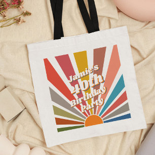 Bolsa Tote Fotografia de Vintage Personalizada com aniversári