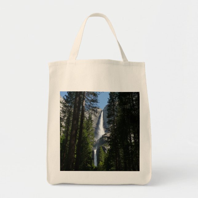 Bolsa Tote Fotografia de Yosemite Falls and Woods Landscape (Frente)
