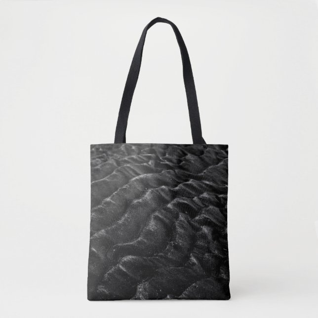 Bolsa Tote Fotografia em escala de cinza da areia (Frente)