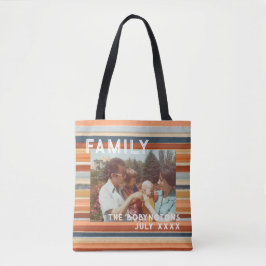 Bolsa Tote Fotografia familiar keepsasaeboho retro stripograf