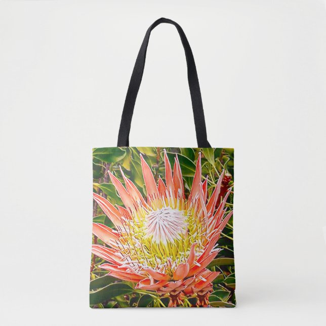 Bolsa Tote Fotografia floral australiana Protea (Frente)