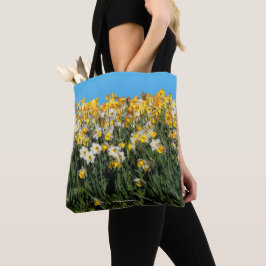 Bolsa Tote Fotografia Floral de Daffodils De Dois Tons Incrív