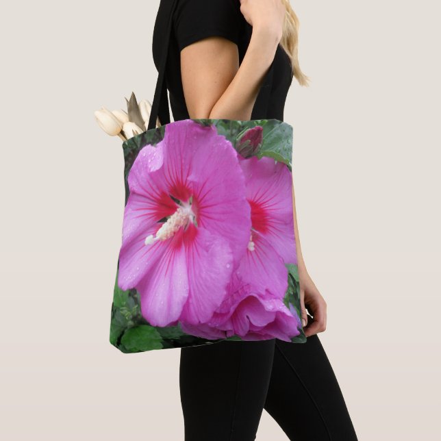 Bolsa Tote Fotografia Floral Rosa (Close Up)