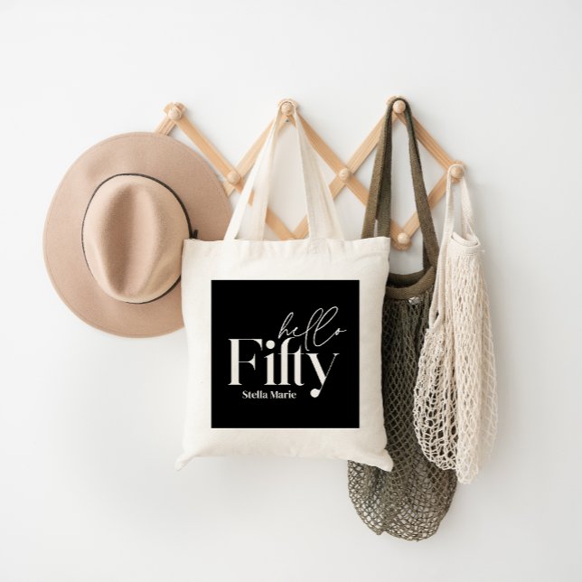 Bolsa Tote Fotografia mínima moderna de 50 anos (Criador carregado)