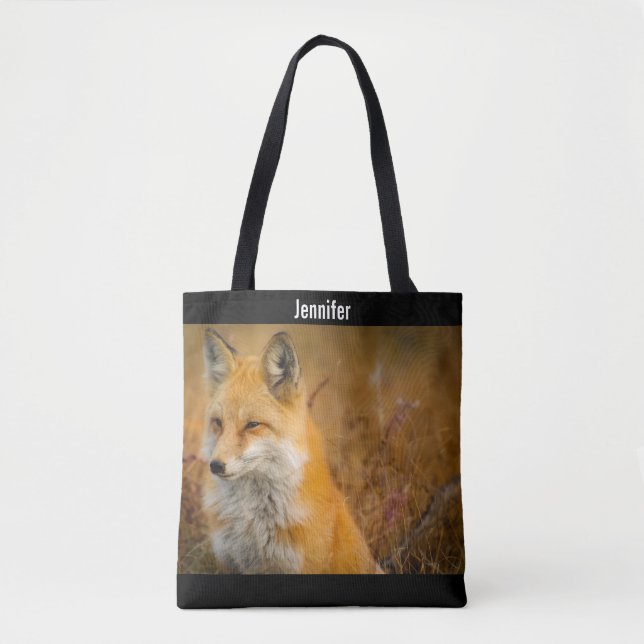 Bolsa Tote Fotografia natural de Fox Vermelha Cura (Frente)