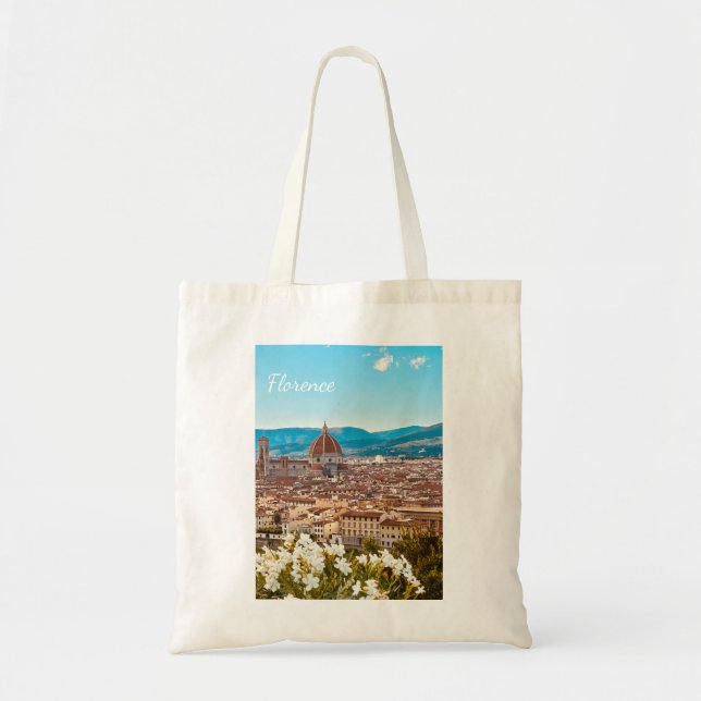 Bolsa Tote Fotografia Personalizada de Florença na Itália (Frente)