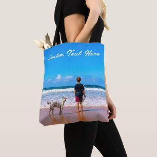 Bolsa Tote Fotografias personalizadas Banque as suas Fotograf