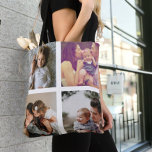 Bolsa Tote Fotografias Personalizadas Exclusivas para Colagem<br><div class="desc">Colagem de Fotografias Saco de modelo Personalizado Único 8 Fotografias de Ricaso</div>