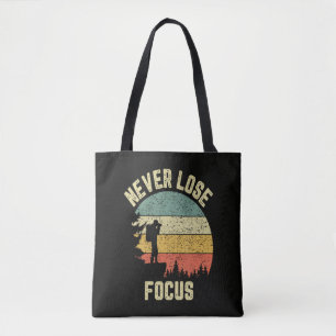 Bolsa Tote Fotógrafo Engraçado Câmera Nunca Perde o Foco