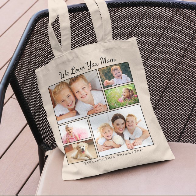 Bolsa Tote Fotos da mãe personalizadas (Criador carregado)