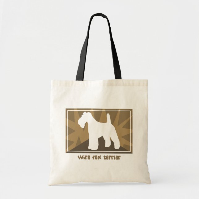 Bolsa Tote Fox da terra Terrier do fio (Frente)