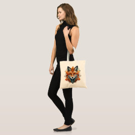Bolsa Tote Fox de Aquarela Geométrica