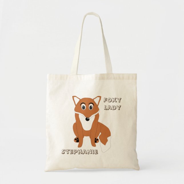 Bolsa Tote Fox Design Personalizado (Frente)