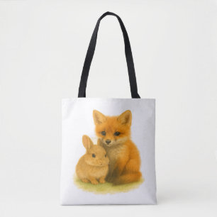 Bolsa Tote Fox Kit e Bunny Buddies