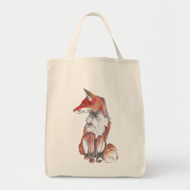 Bolsa Tote Fox pelo travesseiro de Inkspot (Frente)