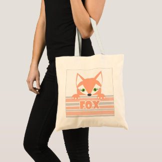 Bolsa Tote Fox pequena e curiosa